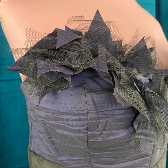 Maggy London Strapless Ruffle Cocktail Dress - Picture 4 of 13